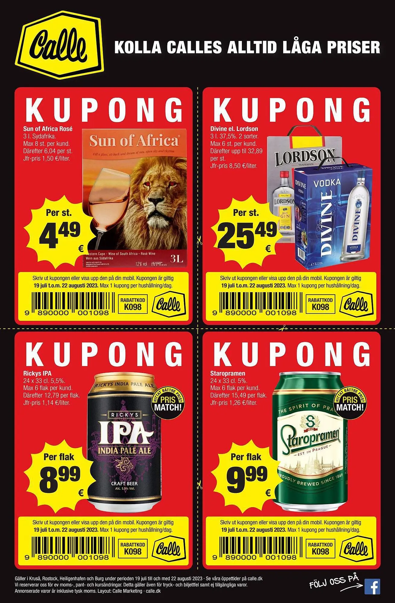 Calle tilbudsavis Gyldig indtil 19. juli - 22. august 2023 - tilbudsavis side 18