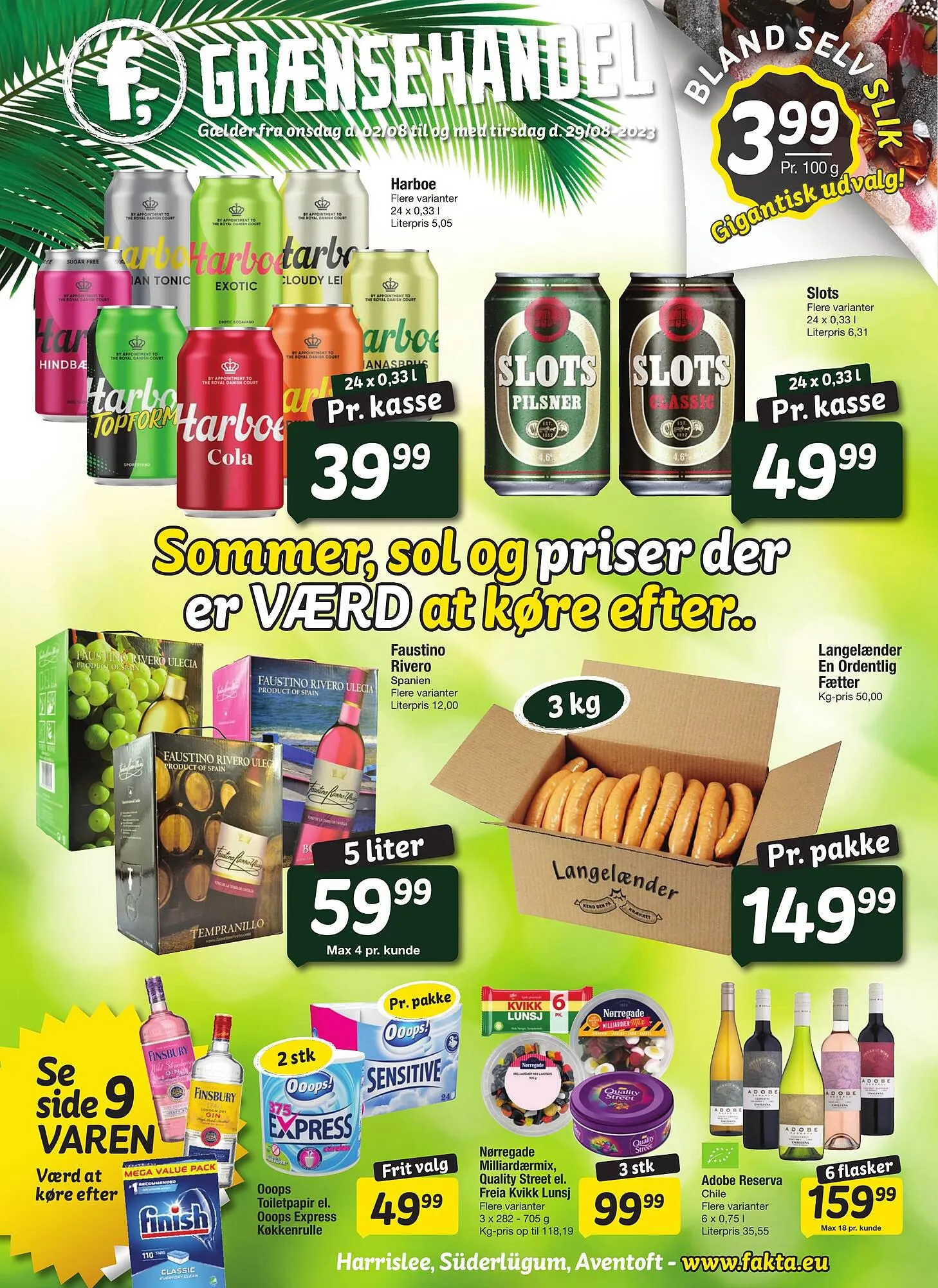 Fakta tilbudsavis Gyldig indtil 2. august - 29. august 2023 - tilbudsavis side 1
