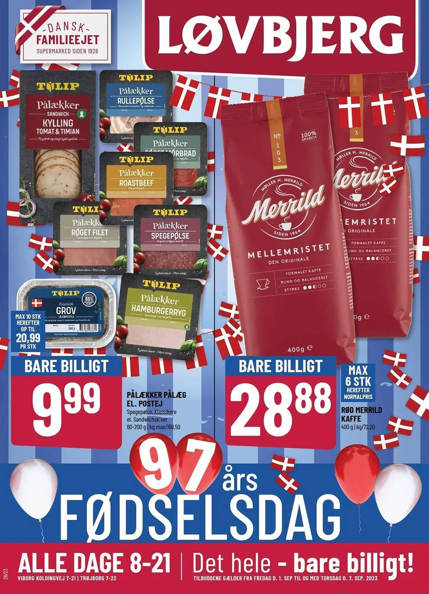 Løvbjerg tilbudsavis Gyldig indtil 1. september - 7. september 2023 - tilbudsavis side 1