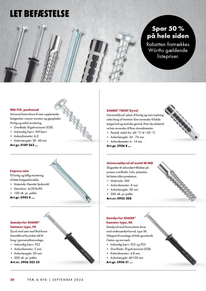 TRÆ & BYG Gyldig indtil 3. september - 30. september 2024 - tilbudsavis side 20
