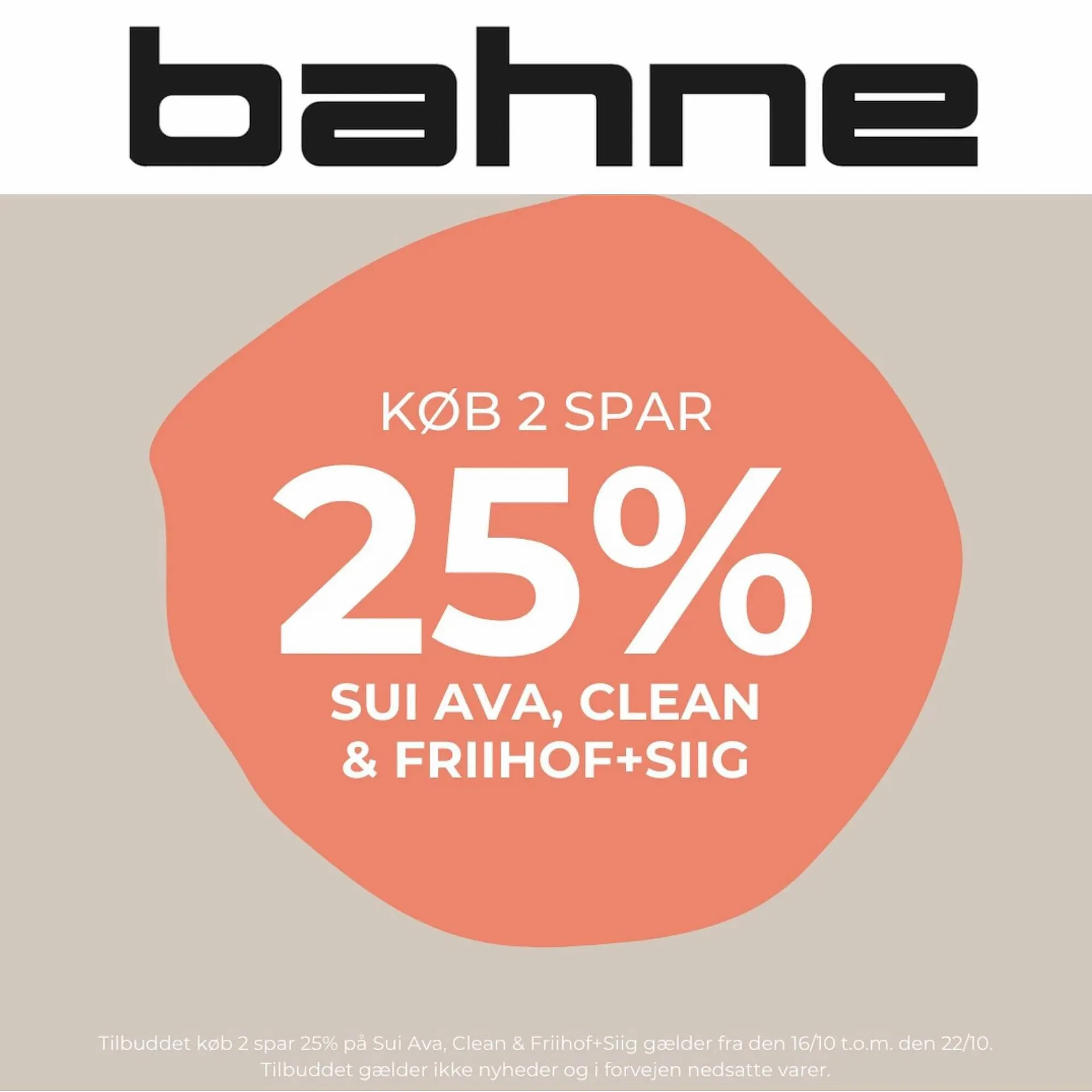 Bahne tilbudsavis Gyldig indtil 18. oktober - 22. oktober 2023 - tilbudsavis side 1