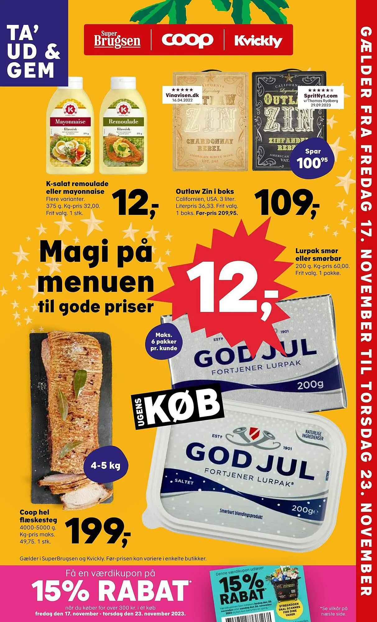 Kvickly tilbudsavis Gyldig indtil 16. november - 23. november 2023 - tilbudsavis side 1