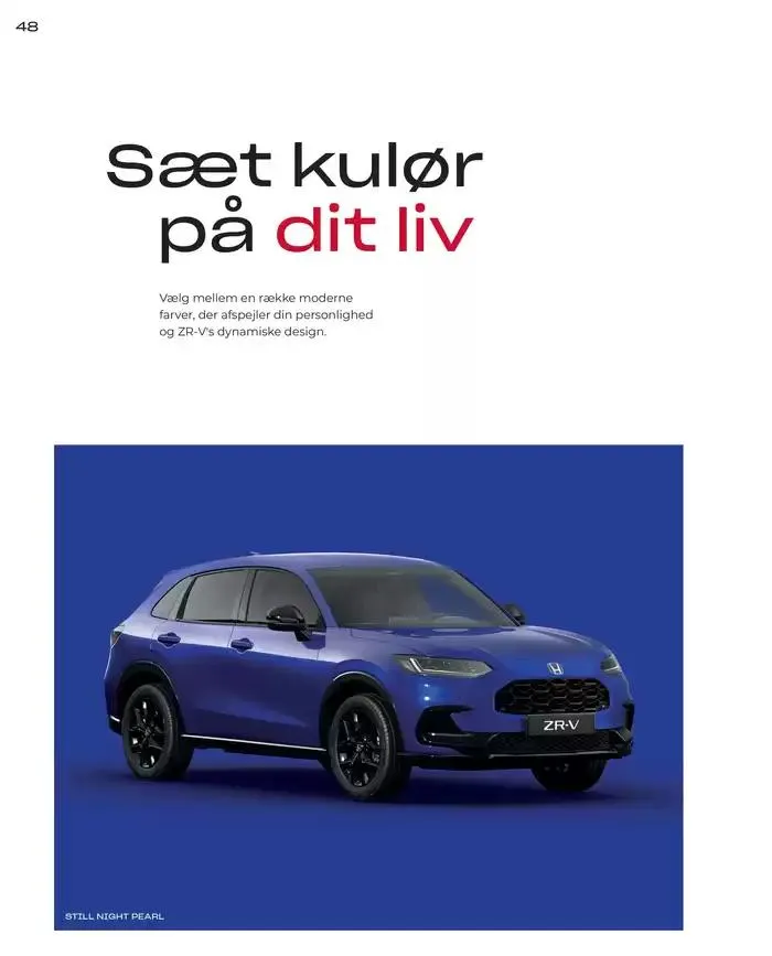 Honda ZR-V Brochure Gyldig indtil 22. februar - 22. februar 2026 - tilbudsavis side 48