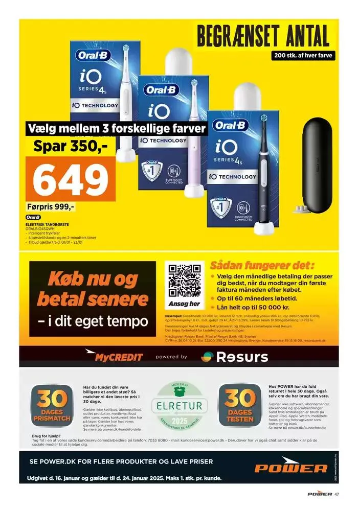 Angebote Power Gyldig indtil 23. januar - 6. februar 2025 - tilbudsavis side 47