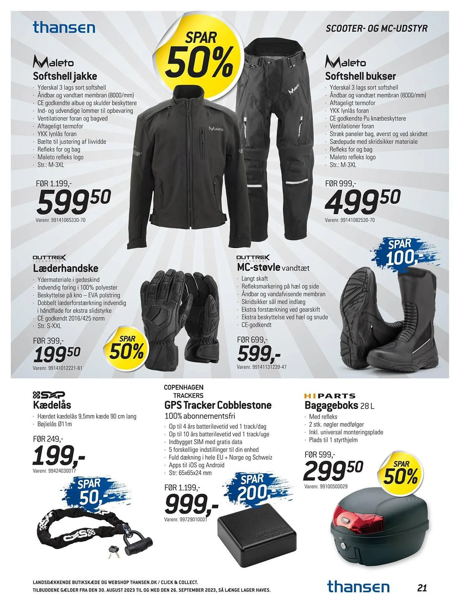 Thansen tilbudsavis Gyldig indtil 29. august - 26. september 2023 - tilbudsavis side 21