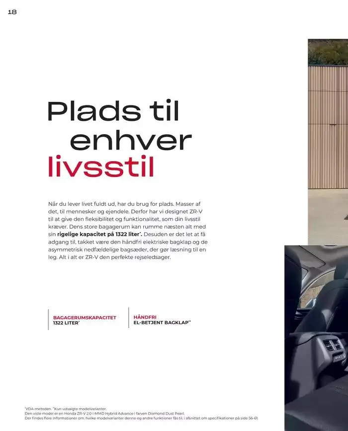 Honda ZR-V Brochure Gyldig indtil 22. februar - 22. februar 2026 - tilbudsavis side 18