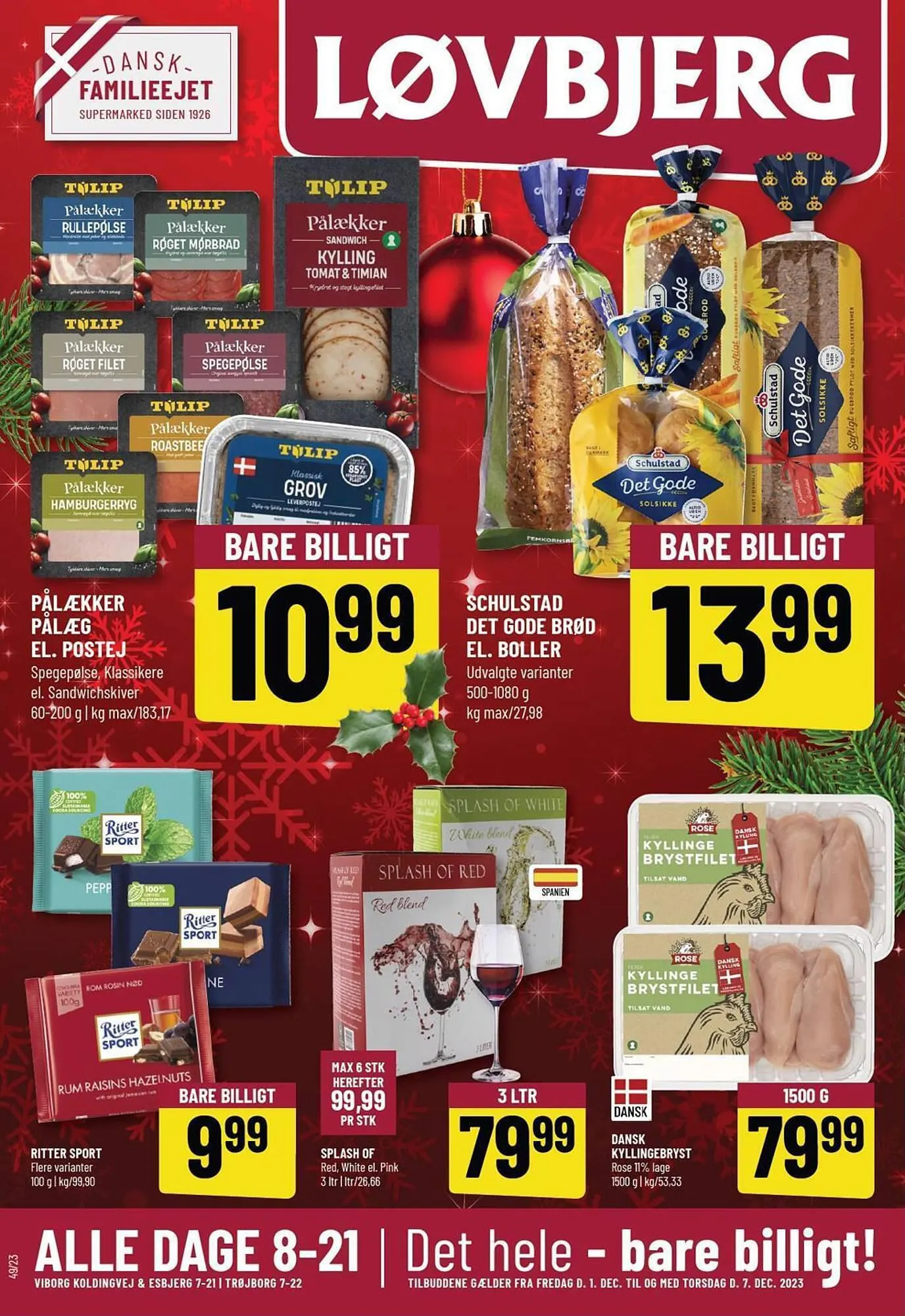 Løvbjerg tilbudsavis Gyldig indtil 1. december - 7. december 2023 - tilbudsavis side 1