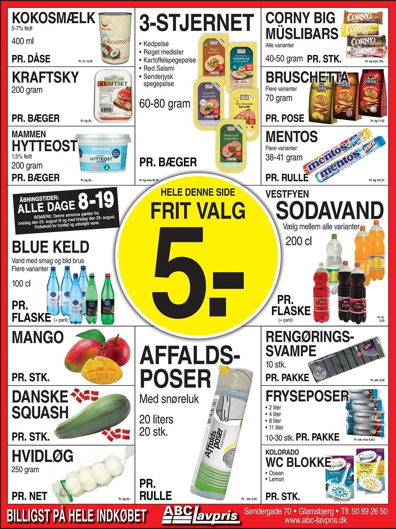 ABC Lavpris tilbudsavis Gyldig indtil 22. august - 29. august 2023 - tilbudsavis side 1