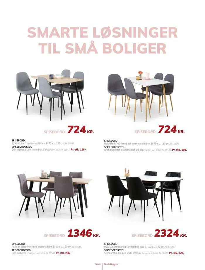 Daells Bolighus Inspiration til spisestuen Gyldig indtil 19. juli - 2. august 2024 - tilbudsavis side 8
