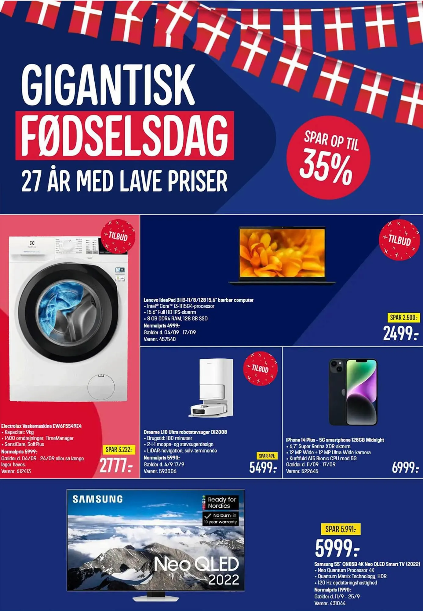 Elgiganten tilbudsavis Gyldig indtil 8. september - 17. september 2023 - tilbudsavis side 1