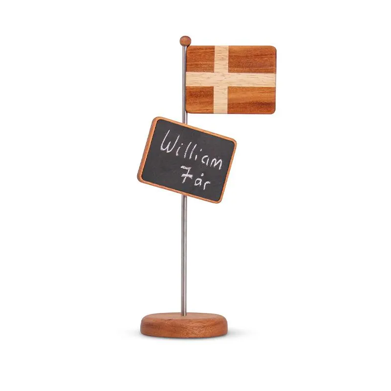 FableWood magnetisk bordflag med tavle
