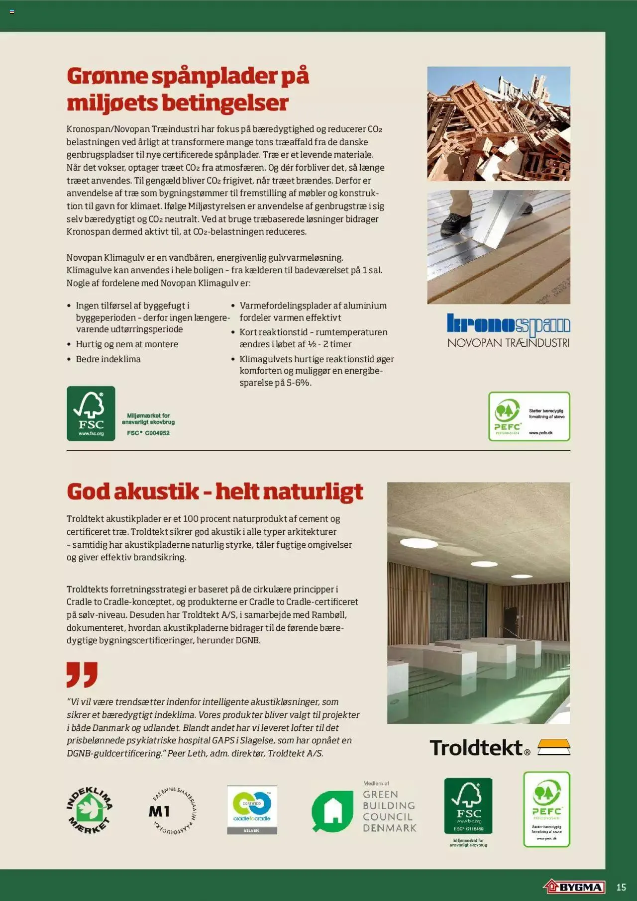 Bygma - Bæredygtigt byggeri Gyldig indtil 11. september - 31. december 2023 - tilbudsavis side 15