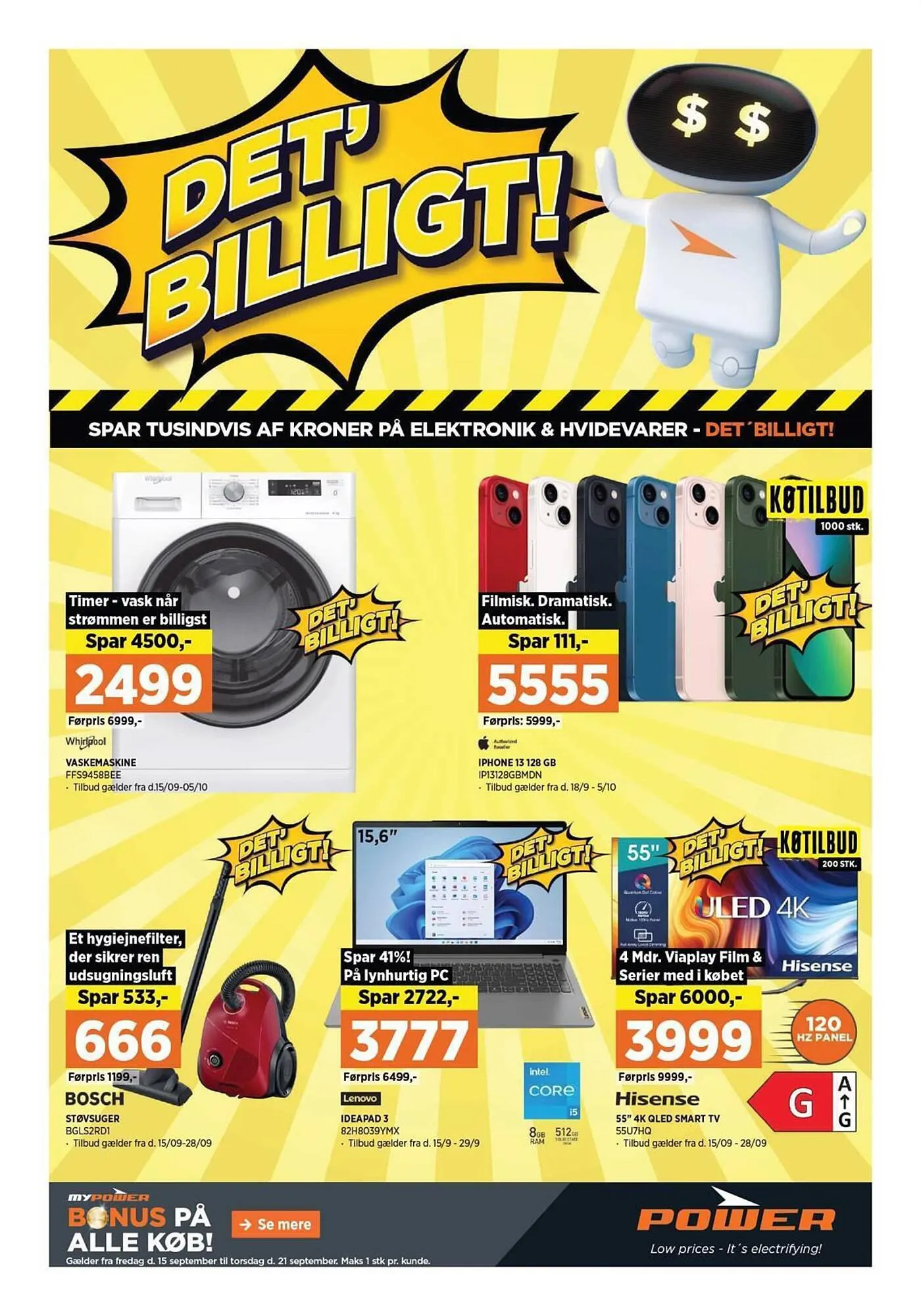 Power tilbudsavis Gyldig indtil 15. september - 24. september 2023 - tilbudsavis side 1