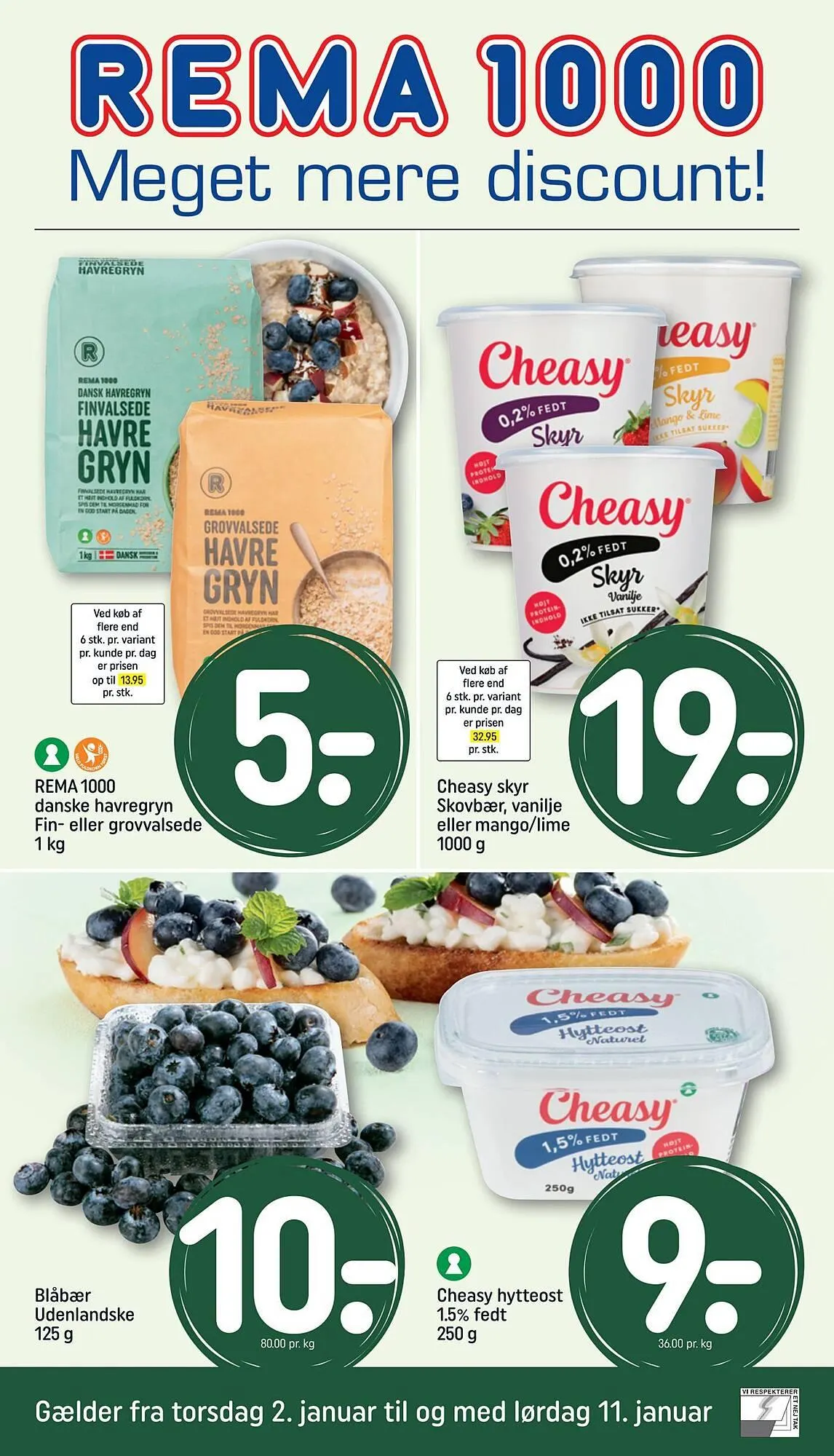 Rema 1000 tilbudsavis Gyldig indtil 1. januar - 11. januar 2025 - tilbudsavis side 1