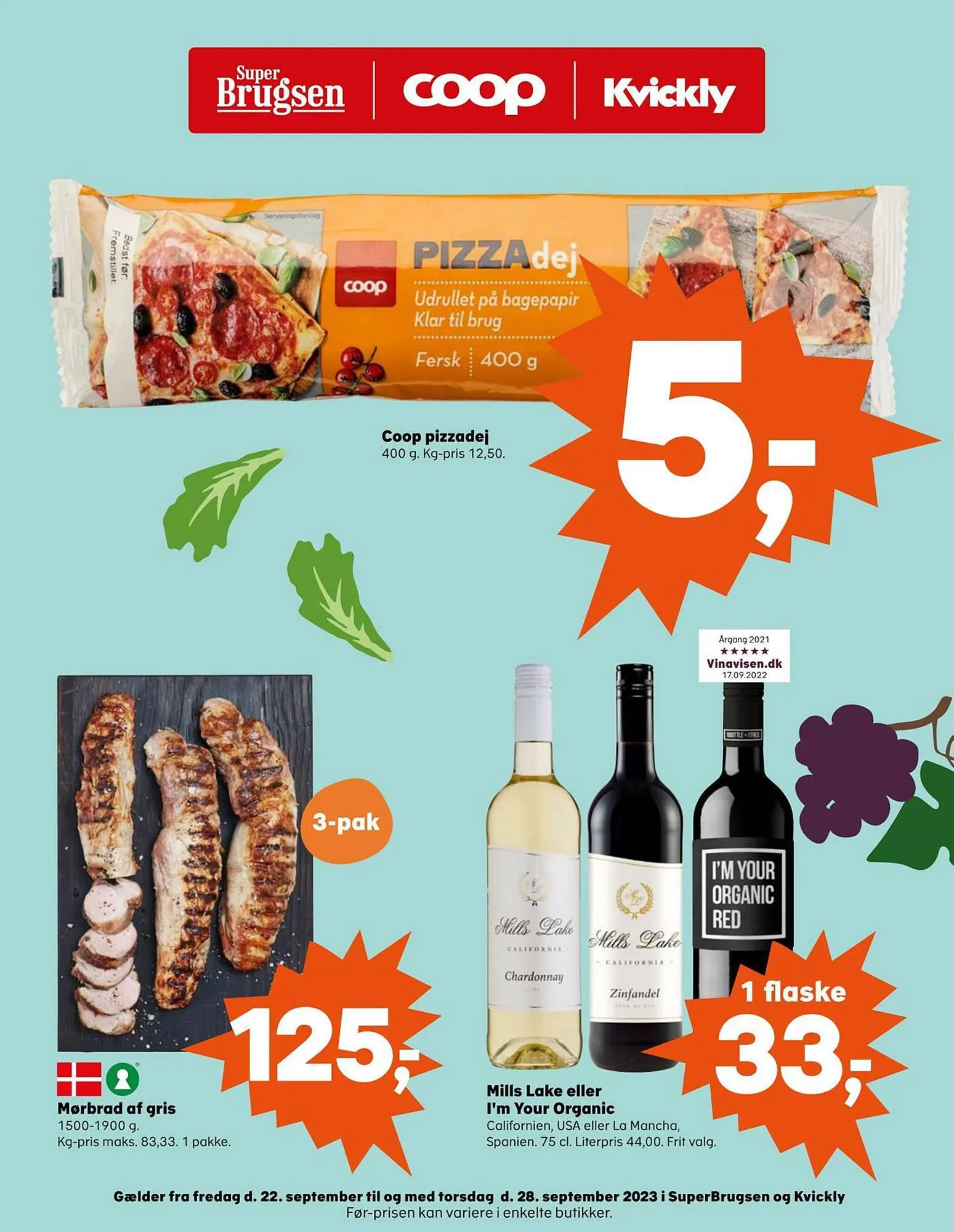 Kvickly tilbudsavis Gyldig indtil 21. september - 28. september 2023 - tilbudsavis side 1