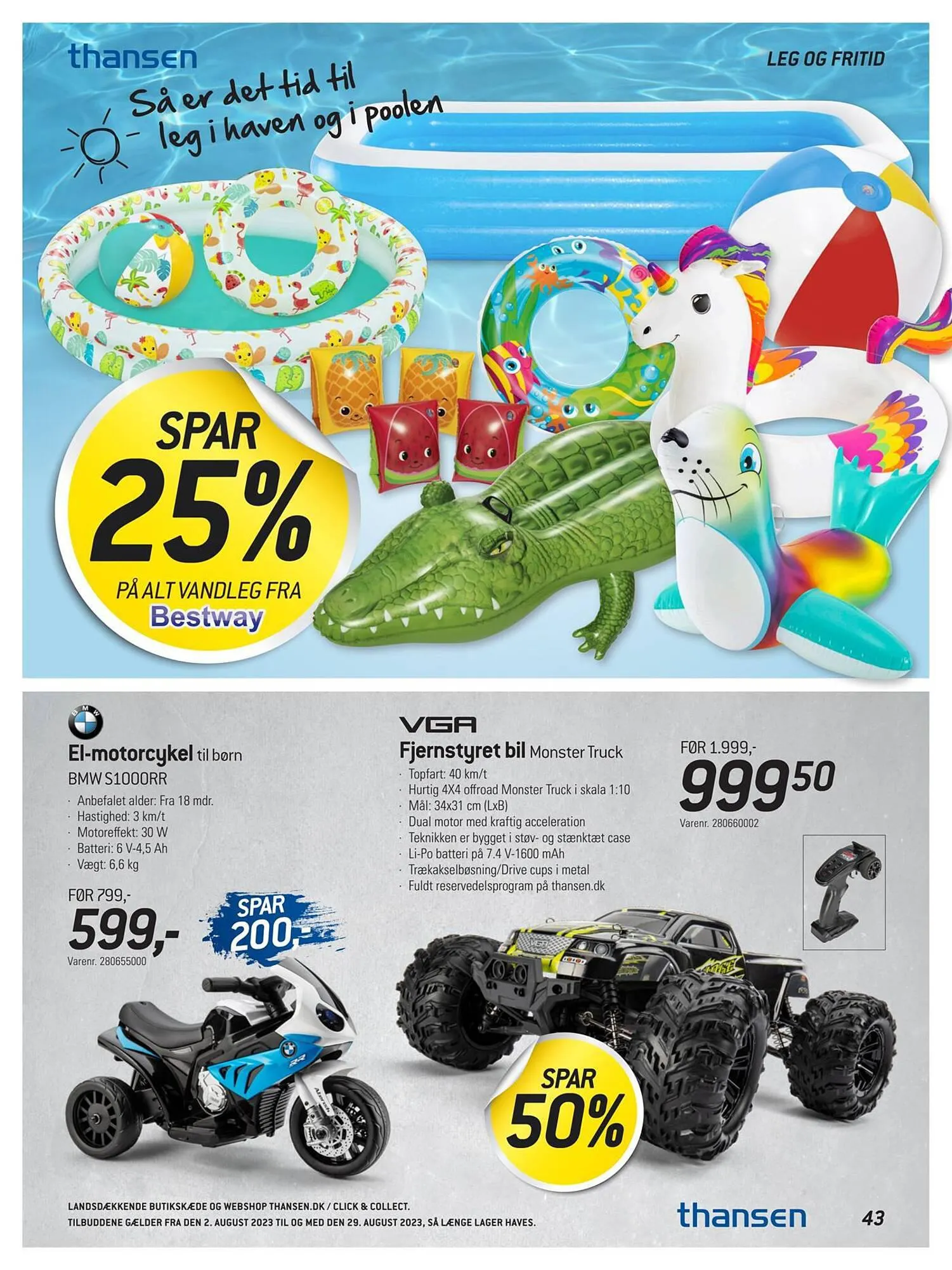 Thansen tilbudsavis Gyldig indtil 1. august - 29. august 2023 - tilbudsavis side 43