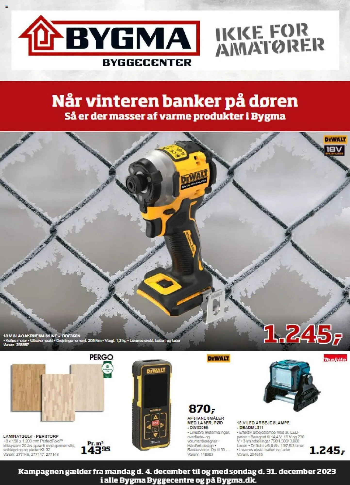 Bygma tilbudsavis Gyldig indtil 4. december - 31. december 2023 - tilbudsavis side 1