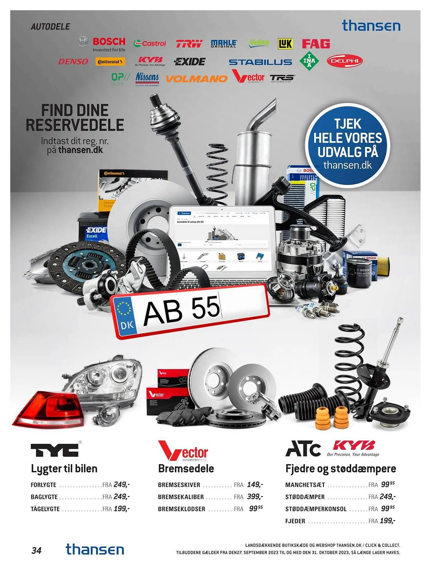 Thansen tilbudsavis Gyldig indtil 26. september - 31. oktober 2023 - tilbudsavis side 34