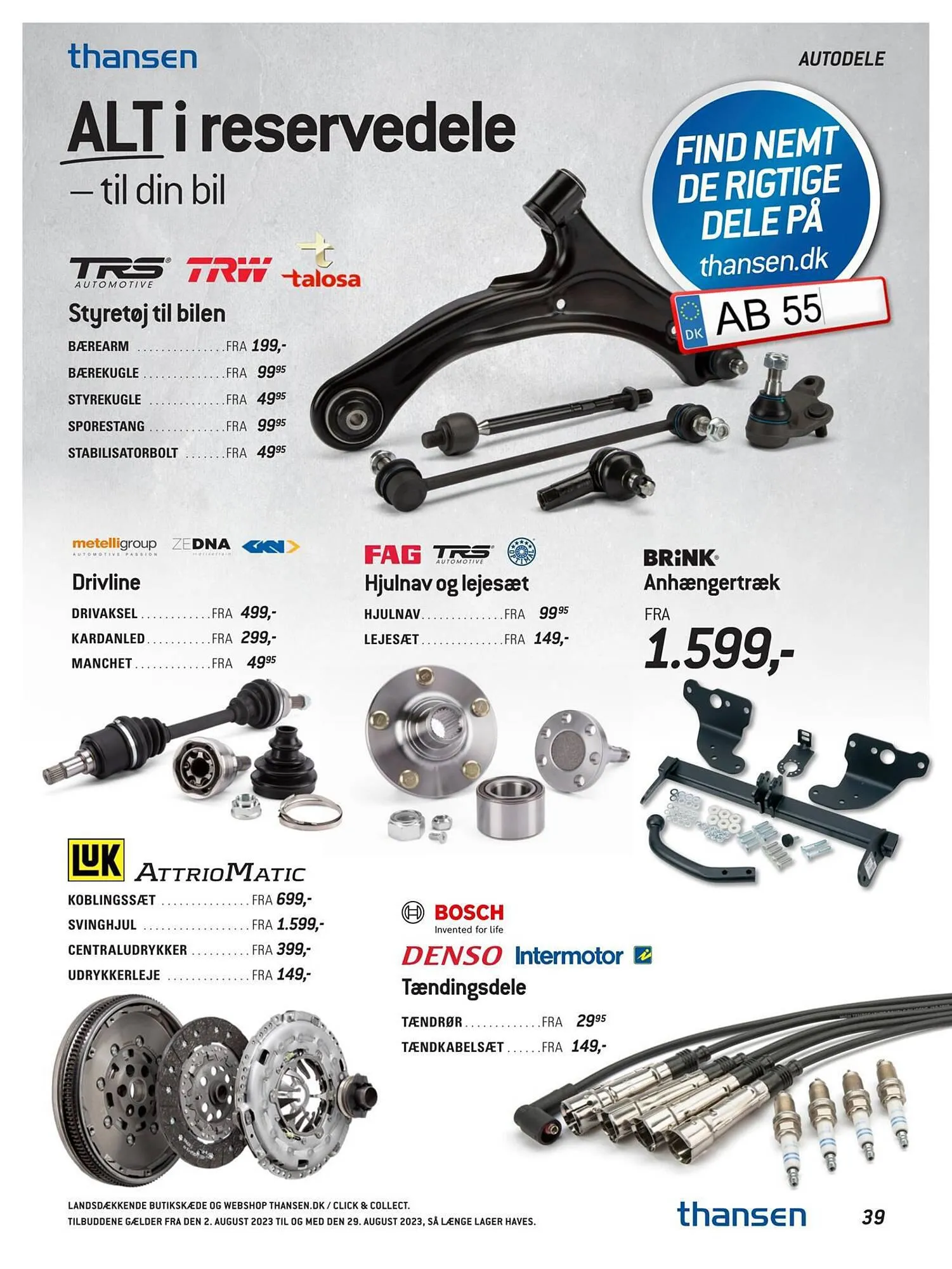 Thansen tilbudsavis Gyldig indtil 1. august - 29. august 2023 - tilbudsavis side 39