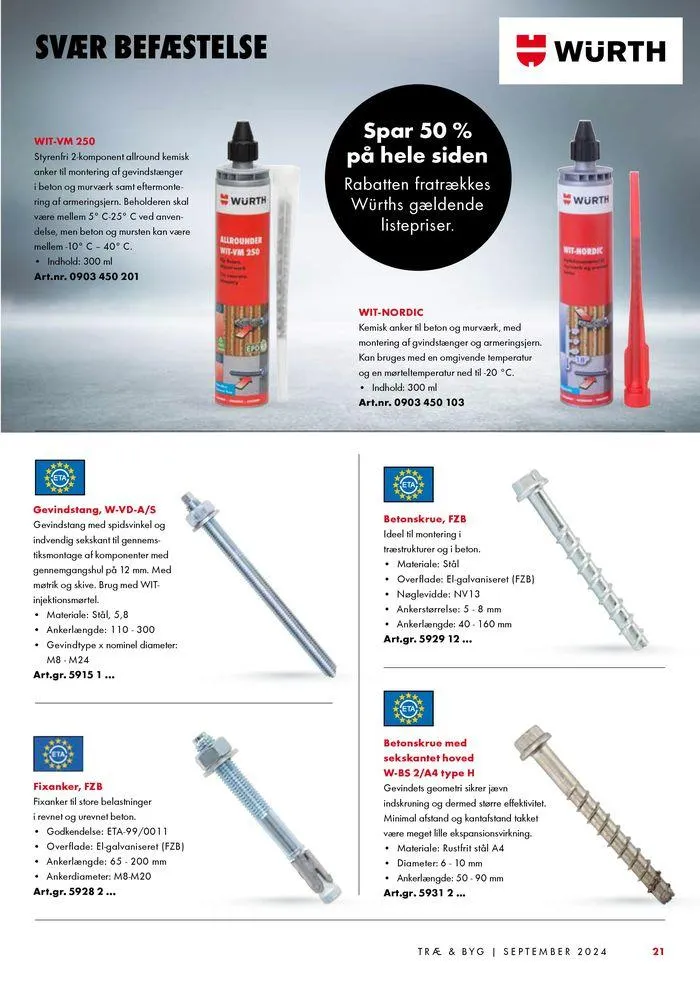 TRÆ & BYG Gyldig indtil 3. september - 30. september 2024 - tilbudsavis side 21