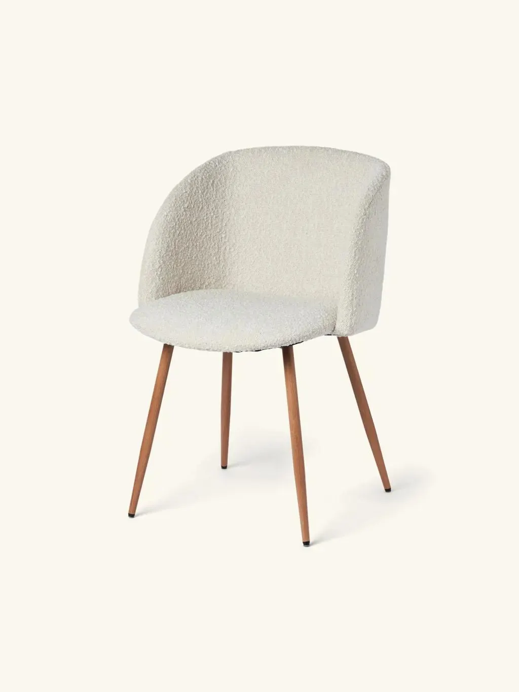 Fauteuil en tissu bouclé