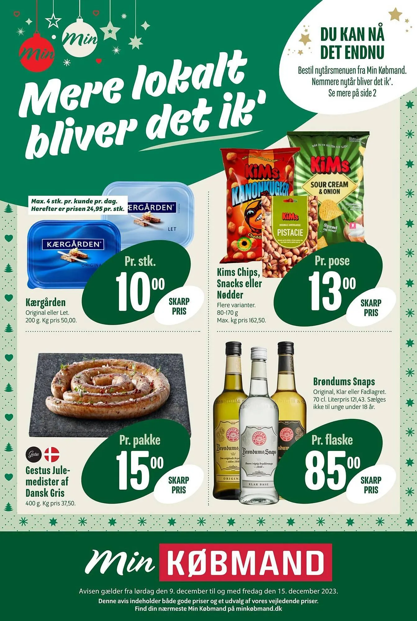 Min Købmand tilbudsavis Gyldig indtil 8. december - 15. december 2023 - tilbudsavis side 1
