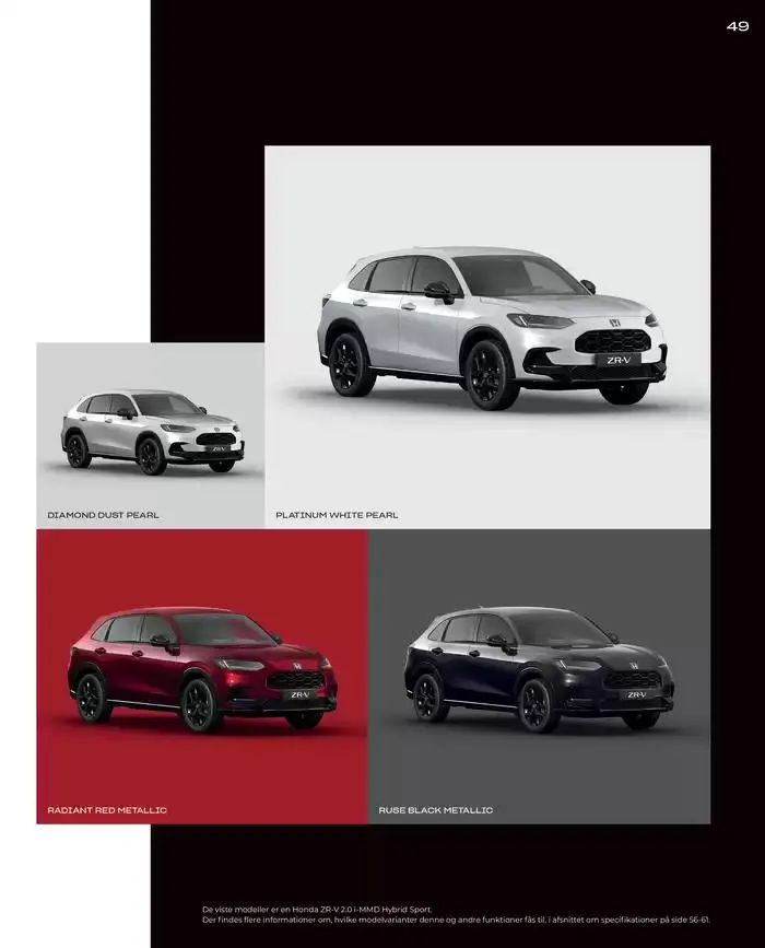 Honda ZR-V Brochure Gyldig indtil 22. februar - 22. februar 2026 - tilbudsavis side 49