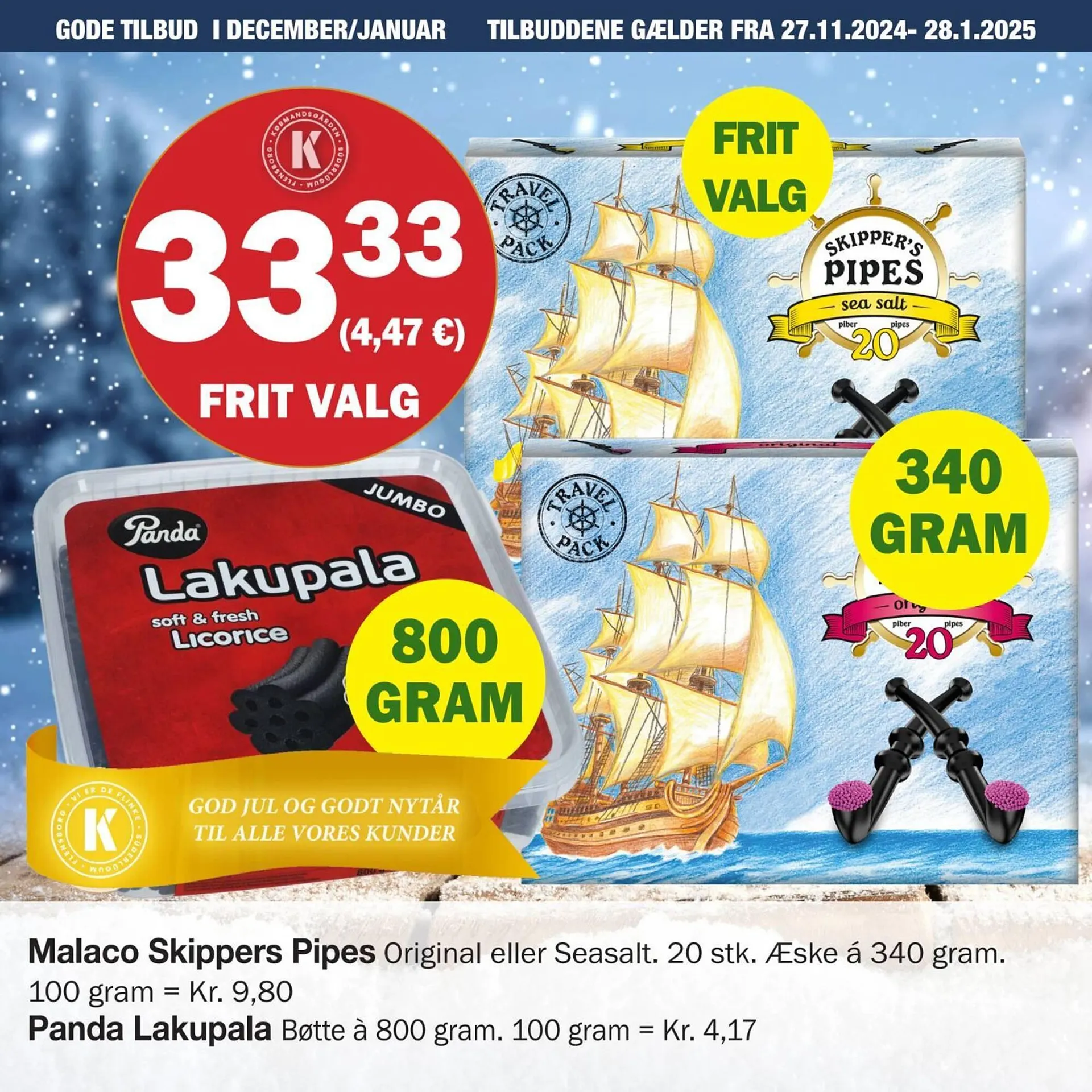 Købmandsgården tilbudsavis Gyldig indtil 26. november - 28. januar 2025 - tilbudsavis side 47