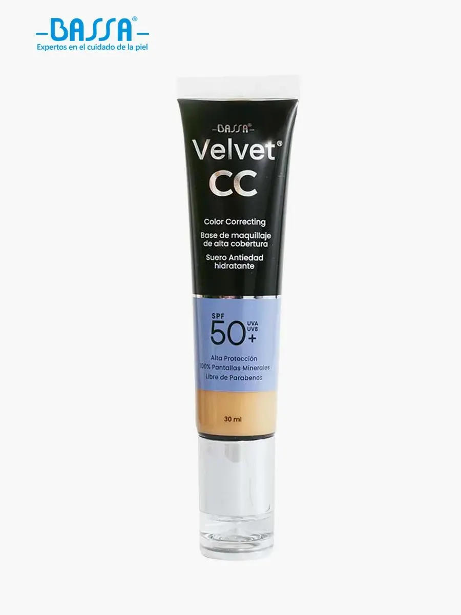 Bassa – Base Líquida Velvet CC | Medium Tan