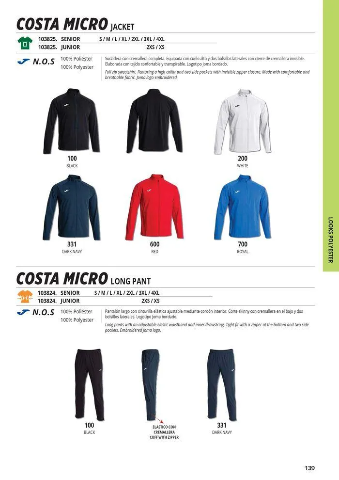 Catalogo de Teamwear Collection 2024  8 de mayo al 31 de diciembre 2024 - Pag 139