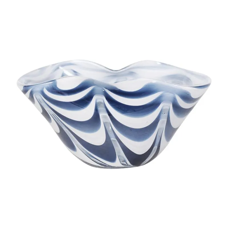 Fuente Ostrava de Vidrio Azul 22x16x11cm