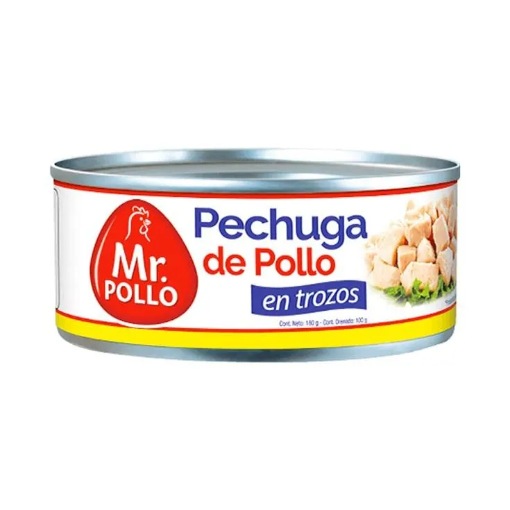 Pechuga Pollo Trozos Lata Mr. Pollo 180 Gr
