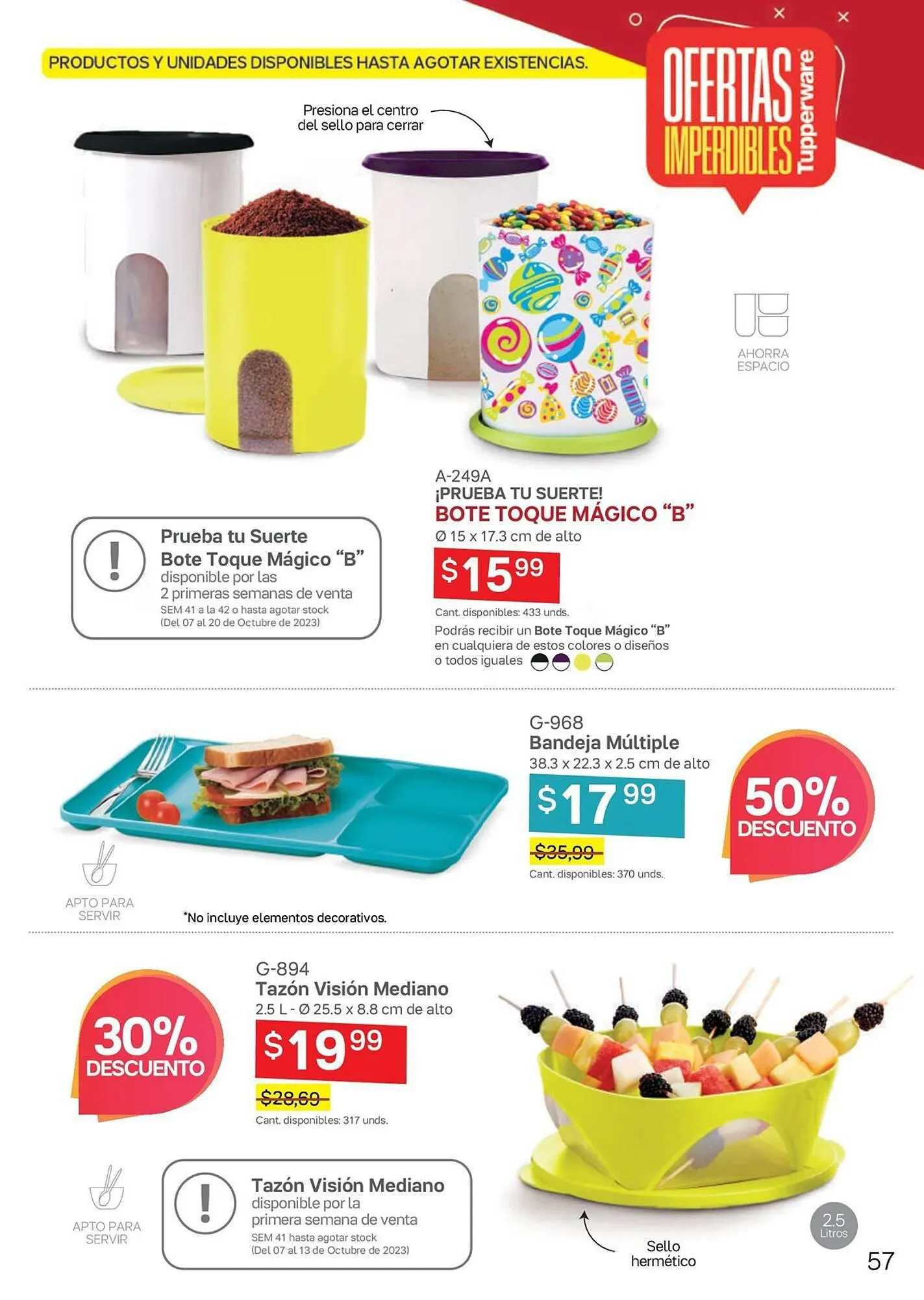 Catalogo de Catálogo Tupperware 6 de octubre al 31 de diciembre 2023 - Pag 57