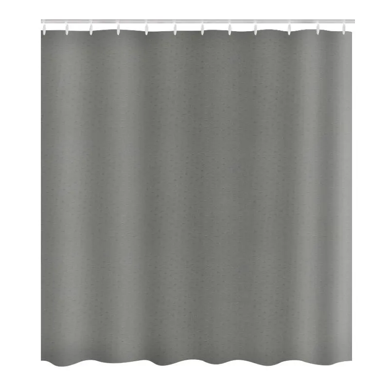 Cortina de Tela para Baño Hex Gris 180x180cm