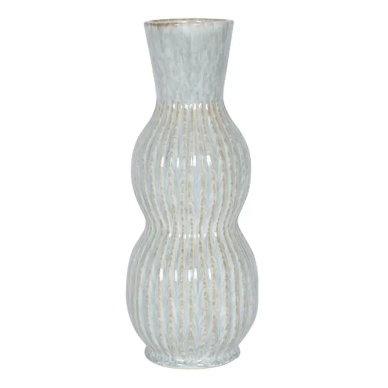 Florero Komy Cerámica 37.5cm Turquesa