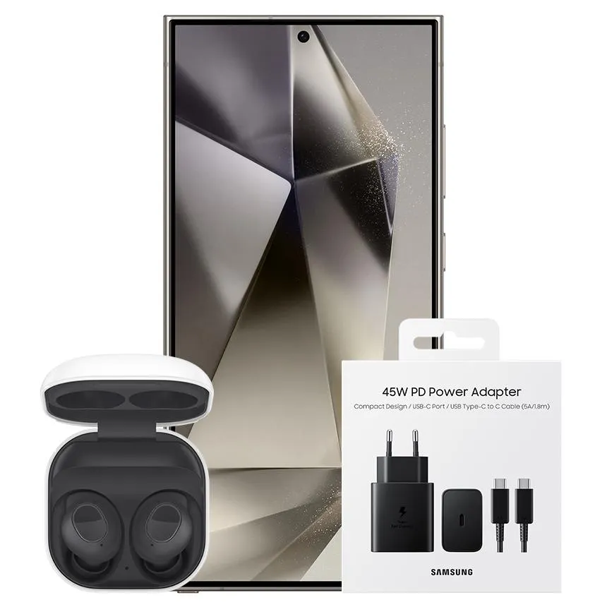 GALAXY S24 ULTRA (1TB) + BUDS 2 FE + 45W SUPER FAST CHARGER