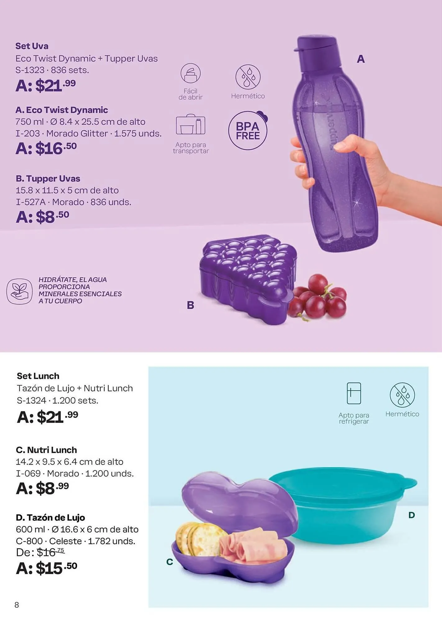 Catalogo de Catálogo Tupperware 30 de enero al 23 de febrero 2024 - Pag 8