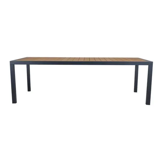 Mesa Comedor Rectangular Egeo| Gris Oscuro