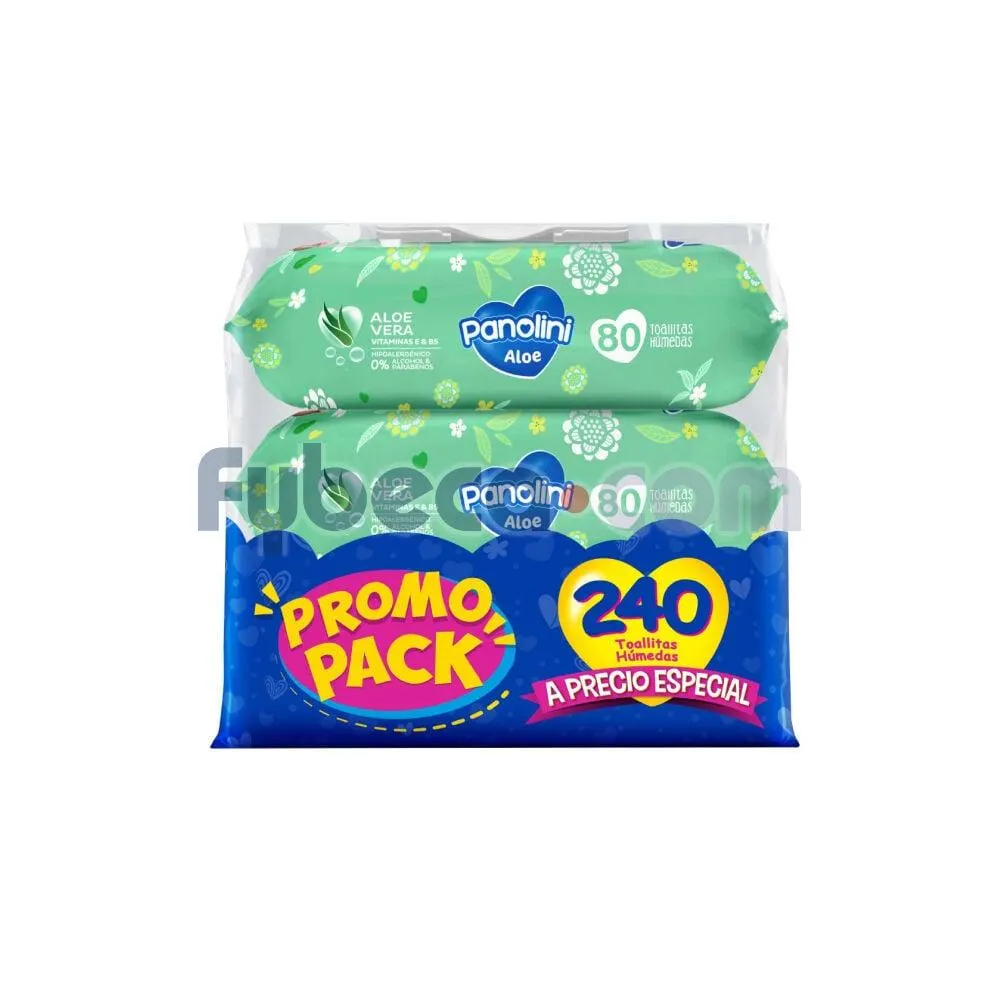Pañitos Húmedos Aloe Vera Hipoalergénico 240 Unidades