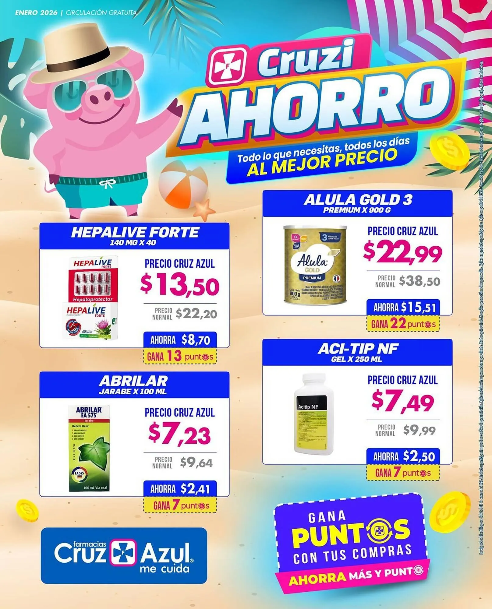 Catalogo de Catálogo Farmacias Cruz Azul 2 de enero al 31 de enero 2026 - Pag 1
