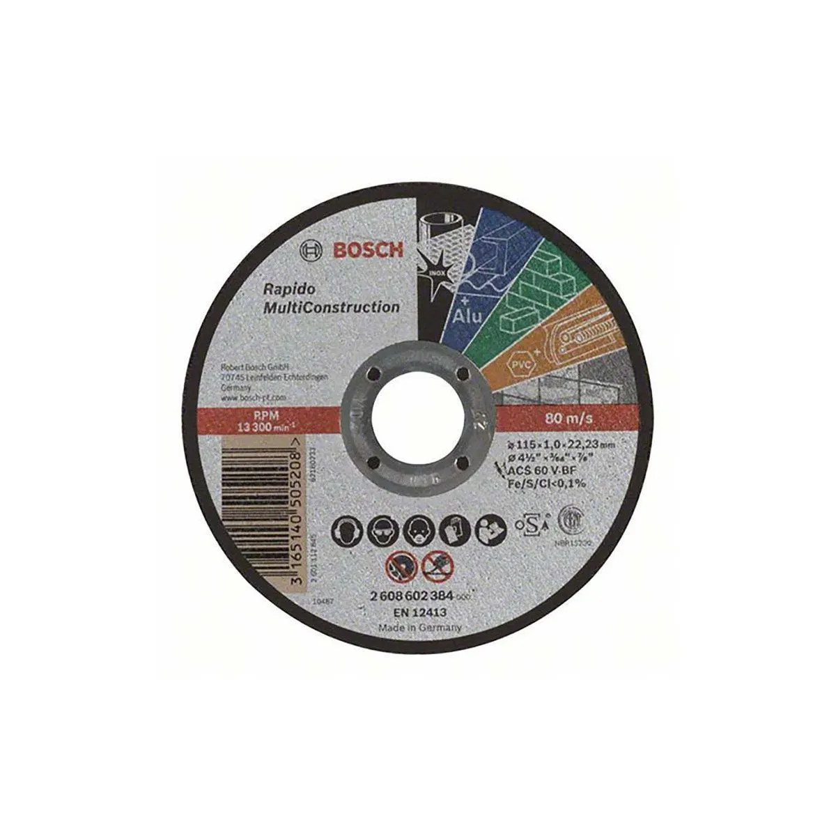 Disco Corte Multimaterial 4 1/2" Bosch - BOSCH