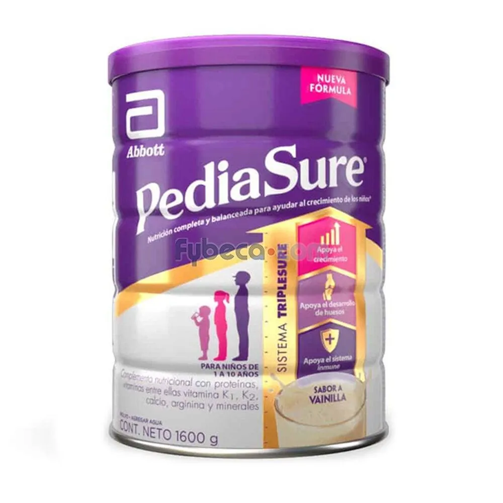 Suplemento Alimenticio Sabor A Vainilla 1600 G Tarro Unidad