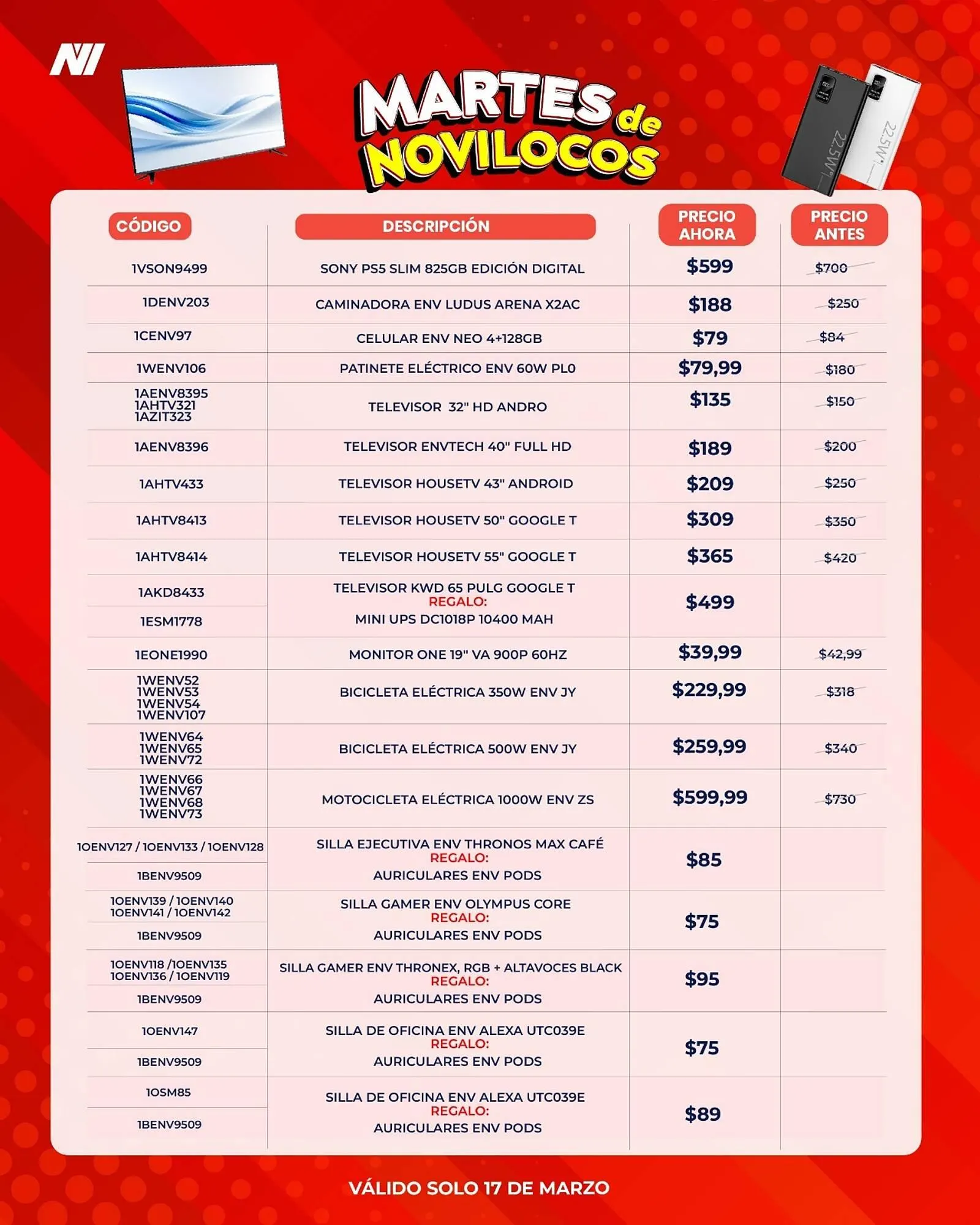 Catalogo de Catálogo Novicompu 17 de marzo al 17 de marzo 2026 - Pag 1
