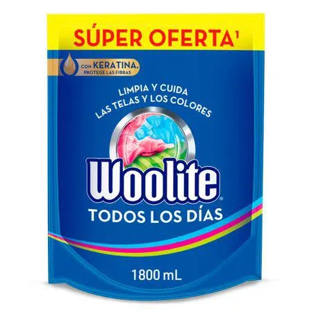 Detergente Líquido Woolite Todos los Días 1800 ml