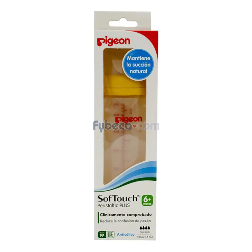 Mamadera Softouch 330 Ml Transparente Unidad