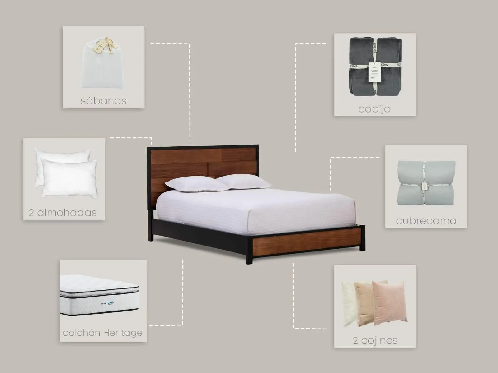 Set Dormitorio Calabria Heritage Full