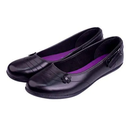 Mocasín Teen Venus con Velcro Negro - Varias Tallas
