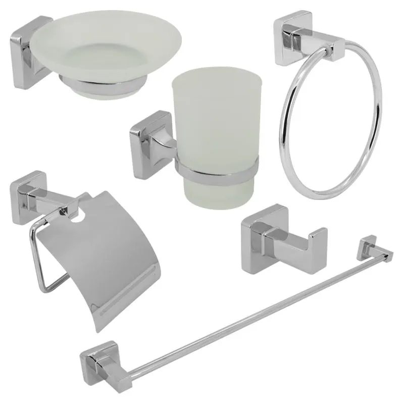 Accesorios de Baño Terra Cromo 6 Piezas