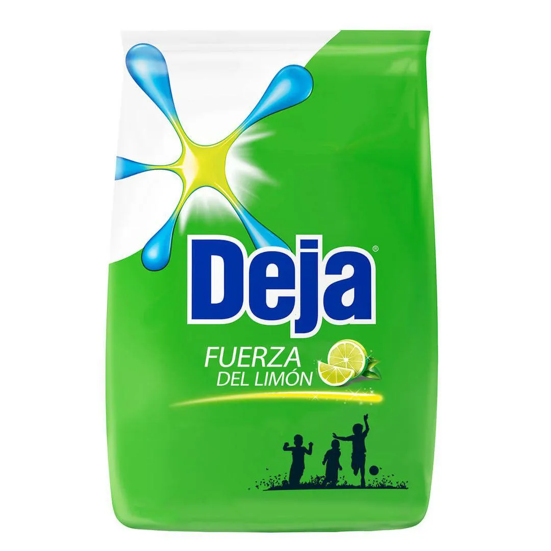 Detergente en Polvo Deja Fuerza de Limón con Bicarbonato 1.2 Kg