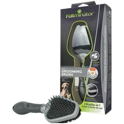 FURMINATOR CEPILLO DUAL GROOMING BRUSH PERRO Y GATO